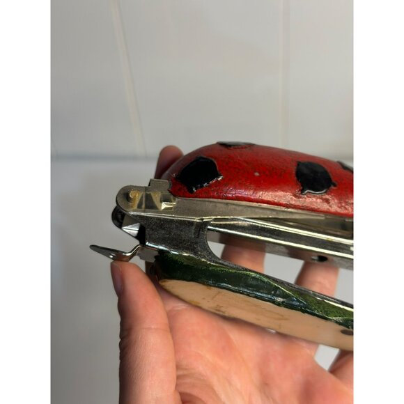 Vintage 2003 Ladybug Shaped Stapler & Paper Weight 5" - Red & Black Desk Accesso - Picture 5 of 6